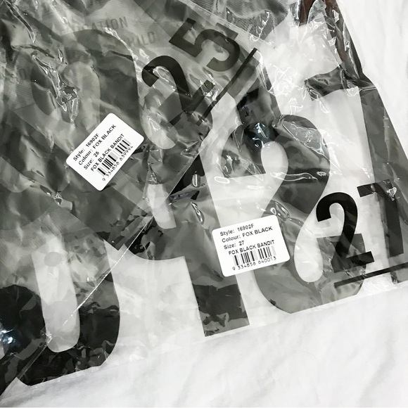 One Teaspoon Fox Black Bandit shorts low waist style NIB - Picture 9 of 13